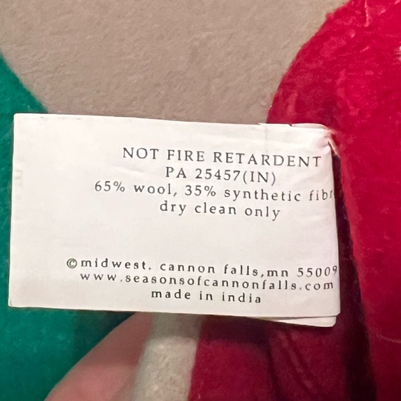 Bundle of Season of Cannon Falls Vintage Christmas Santa Snowman Felt Stockings - Picture 10 of 10